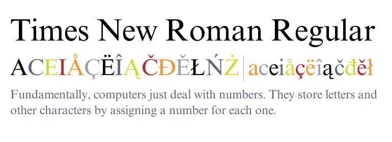 Times New Roman: one of the most common fonts out there.