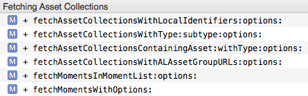 PHAssetCollection Fetch Method